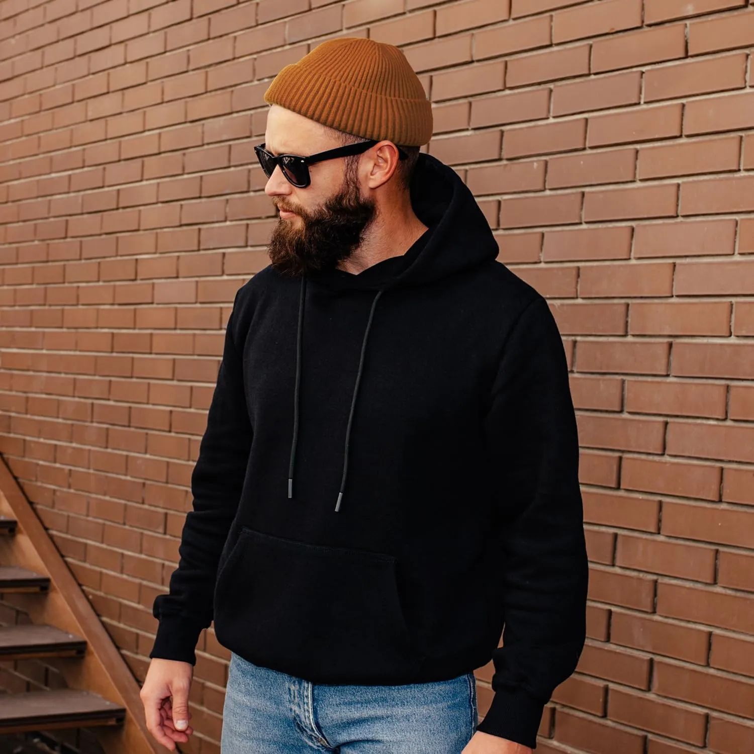 50% Wool Warm Cuffed Swag Knit Short Fisherman Beanie for Men Women Winter Hats Trawler Skull Cap