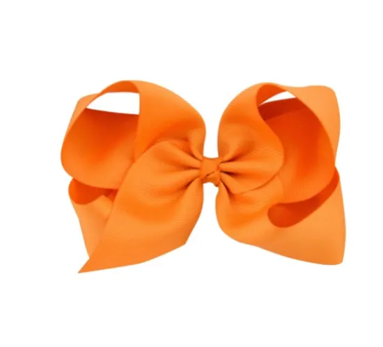 6 Inch Bow Hairpin for Children - 30 Colors, European Style