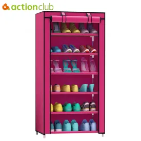 Actionclub Thick Non-woven Dustproof Seven Layers Shoe Cabinet Creative DIY Combination Cabinet Storage Shoe Rack Shoe Shelf