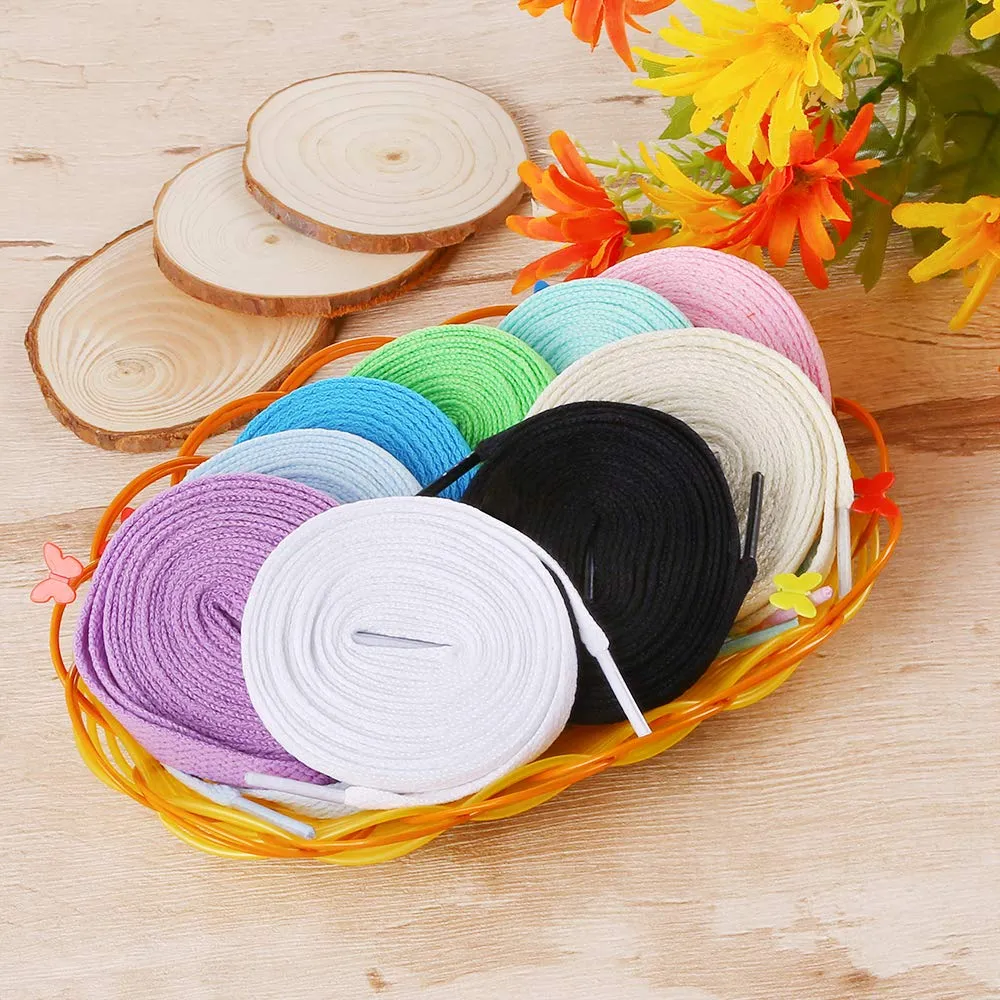 Auihiay 24 Pairs Flat Colored Shoelaces Shoestrings for Sneakers Skate Shoes Sport Shoes Boots 1.2 m 24 Colour