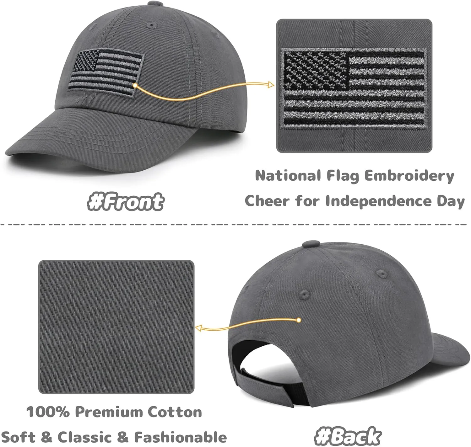 Baby Baseball Cap Toddler Baseball Hat American Flag Hat Infant Hat Baby Ball Cap Kids Baeball Hat Toddler Trucker Hat