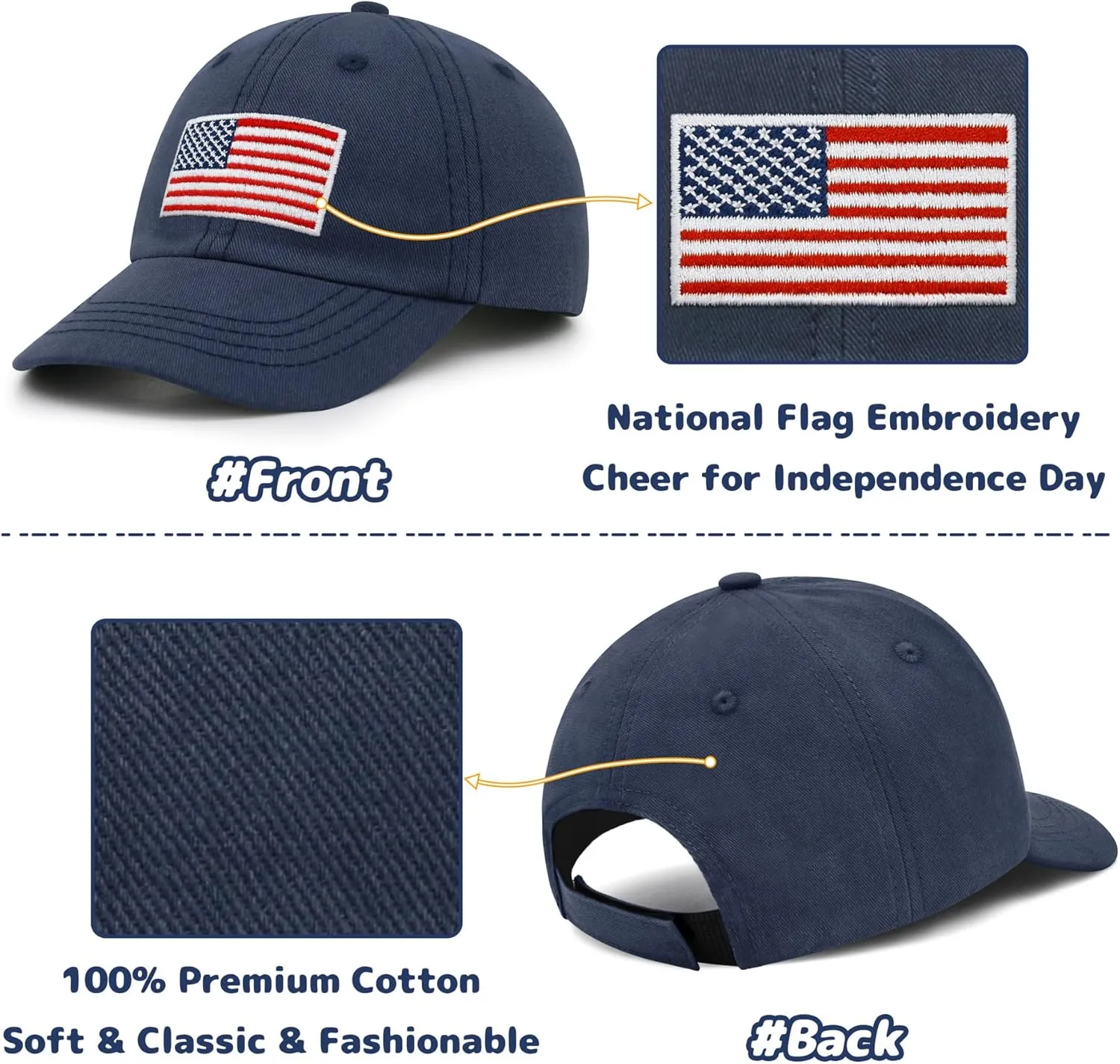 Baby Baseball Cap Toddler Baseball Hat American Flag Hat Infant Hat Baby Ball Cap Kids Baeball Hat Toddler Trucker Hat