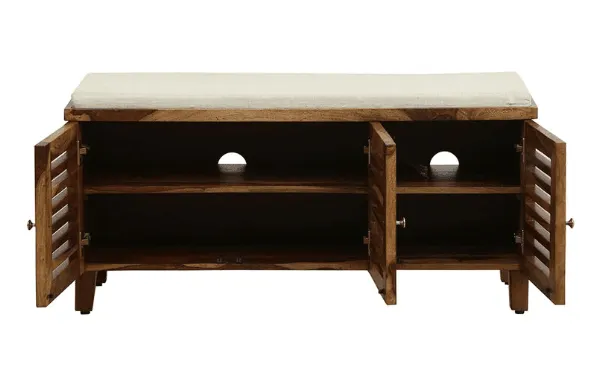 Beautiful  Sheesham Wood Shoe Rack Cabinet