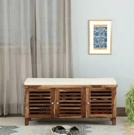 Beautiful  Sheesham Wood Shoe Rack Cabinet
