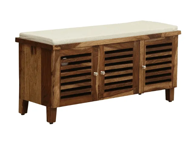 Beautiful  Sheesham Wood Shoe Rack Cabinet