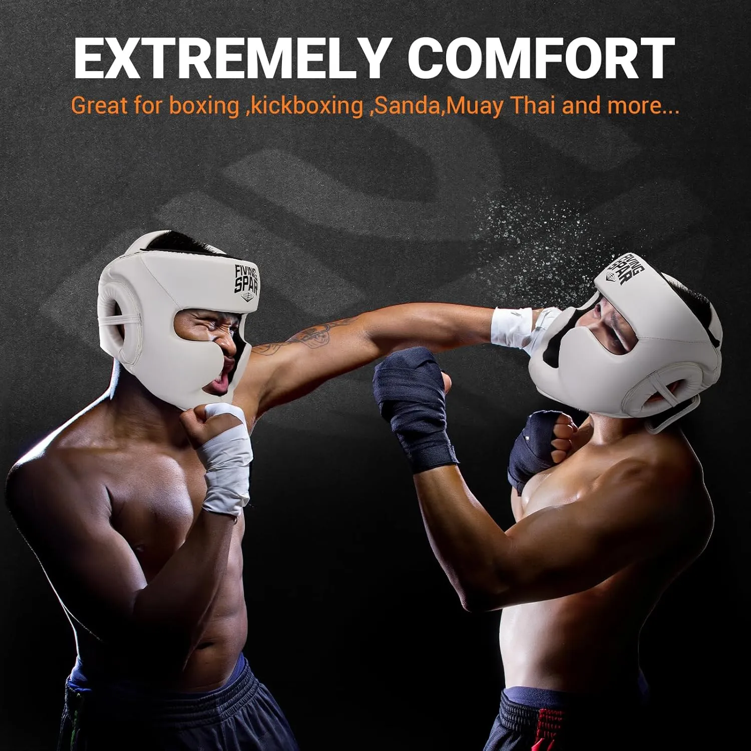 Boxing Headgear for MMA, Head Guard for Muay Thai, Boxing,Wrestling & Sparring - Professional Training Equipment for Adult Men & Women