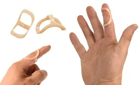 Brace On EZ Finger Splint, Finger Brace for Injuries and Support, Trio 3-Pack, Sizes 4, 5, 6