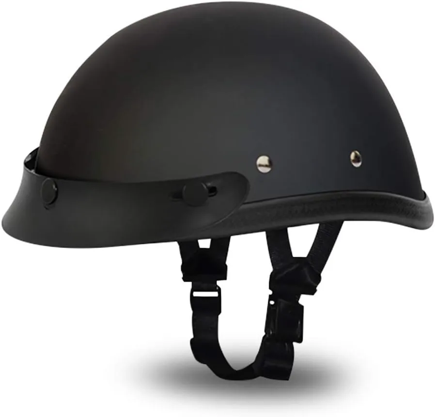 Daytona Helmets Eagle Headgear for Men - Novelty Half Helmet with Breathable Liner - Retro Skull Cap Helmet with Head Wrap