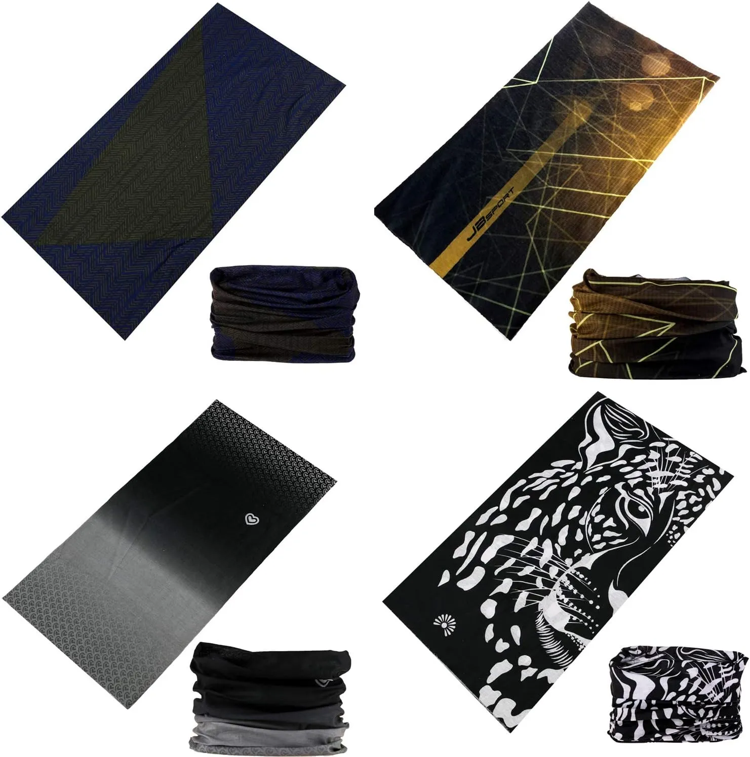 DEMIL Multifunctional Sports Stretchable Seamless Casual Headband Sweatband Magic Camo Scarf Balaclava Headwear Head Wrap