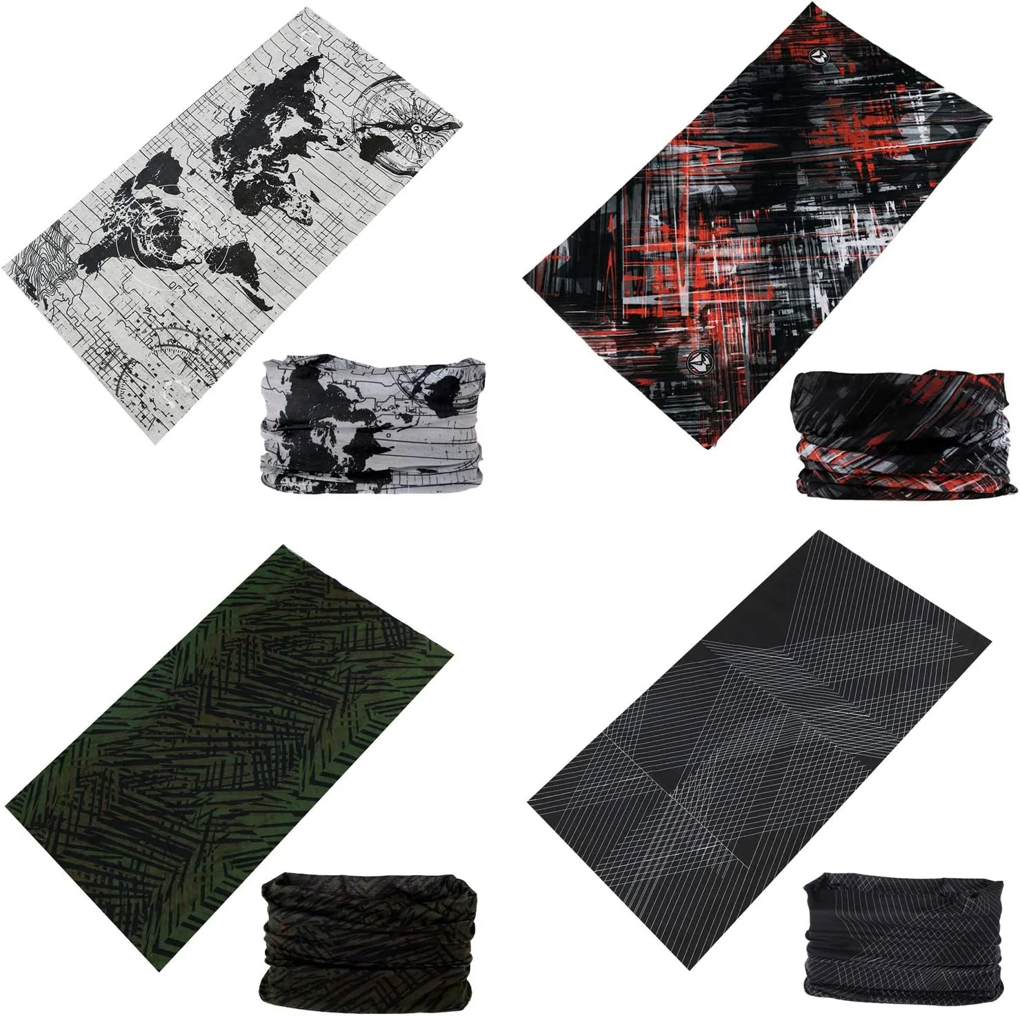 DEMIL Multifunctional Sports Stretchable Seamless Casual Headband Sweatband Magic Camo Scarf Balaclava Headwear Head Wrap