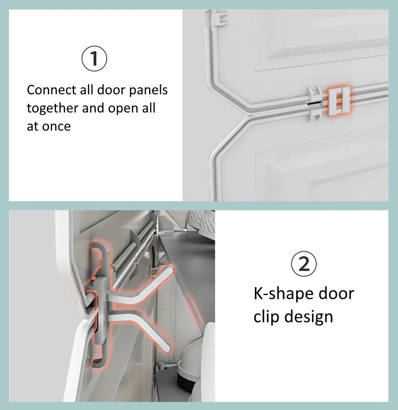 DIY Shoe Rack Shelf Organiser 3 by 6 Grey 3D