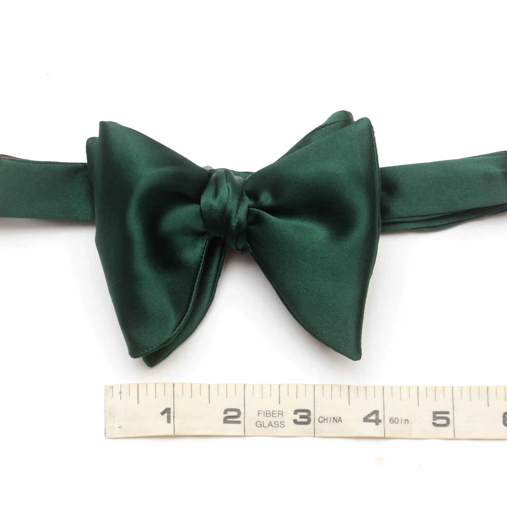Emerald Green Men's Large Silk Bow Tie