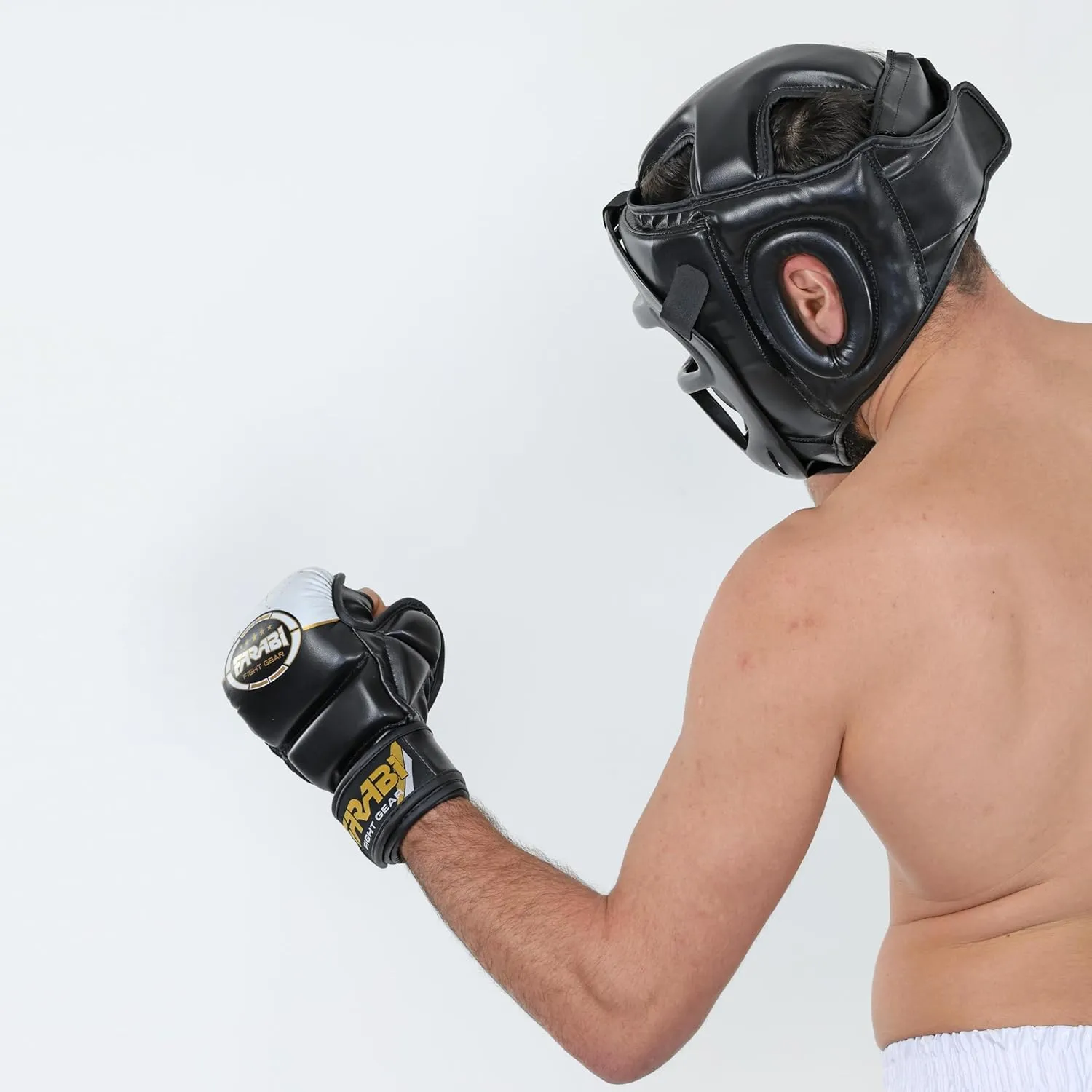 Farabi Sports Boxing Headgear Grill Head Gear MMA Training Kickboxing Sparring Gear Removable Front Bar Grill
