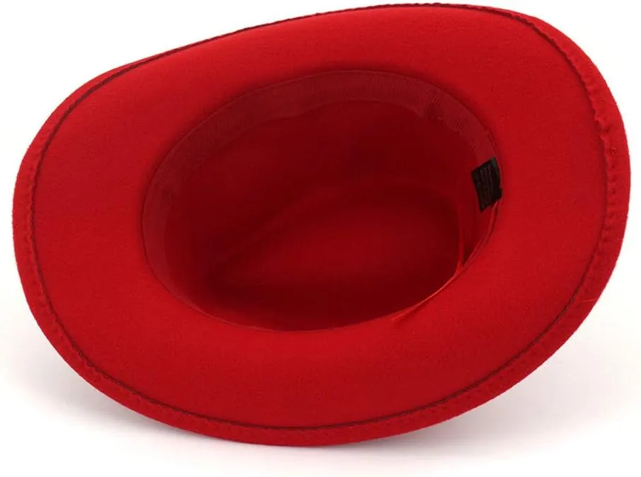 Fedora Hats for Men Women Flat Top Wide Brim Hats for Men Classic Suede Panama Hat with Belt Dress Hats for Men