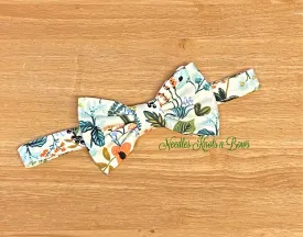 Herb Garden Natural Floral Pre Tied Bow Tie