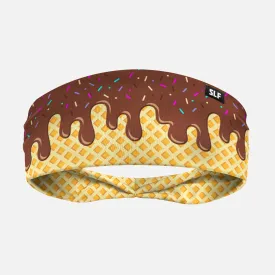 Ice Cream Cone Brown Headband