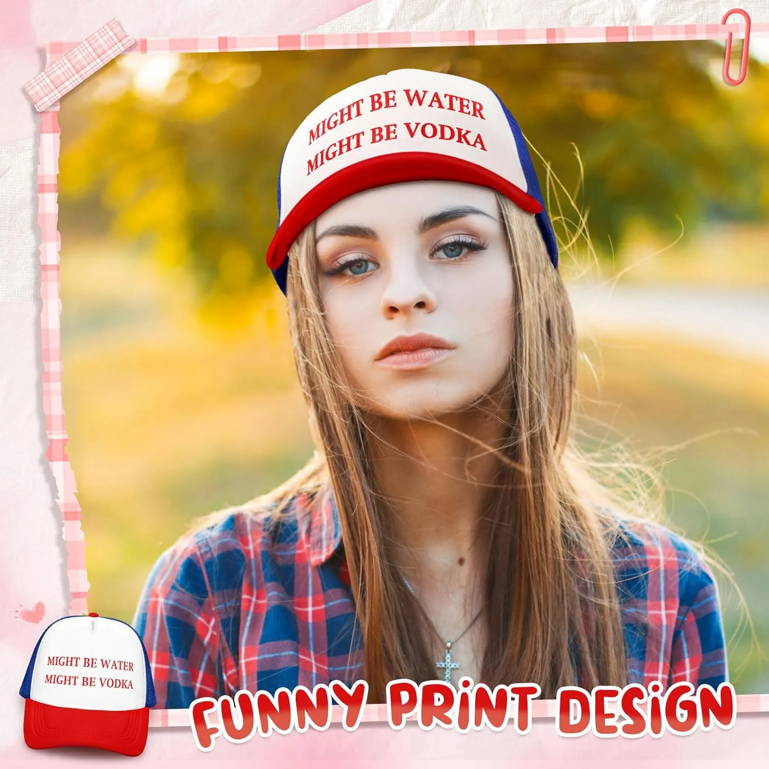 JaGely Trucker Hat for Women Trucker Hat Joke Baseball Cap Classic Adjustable Cap for Women Men Gifts