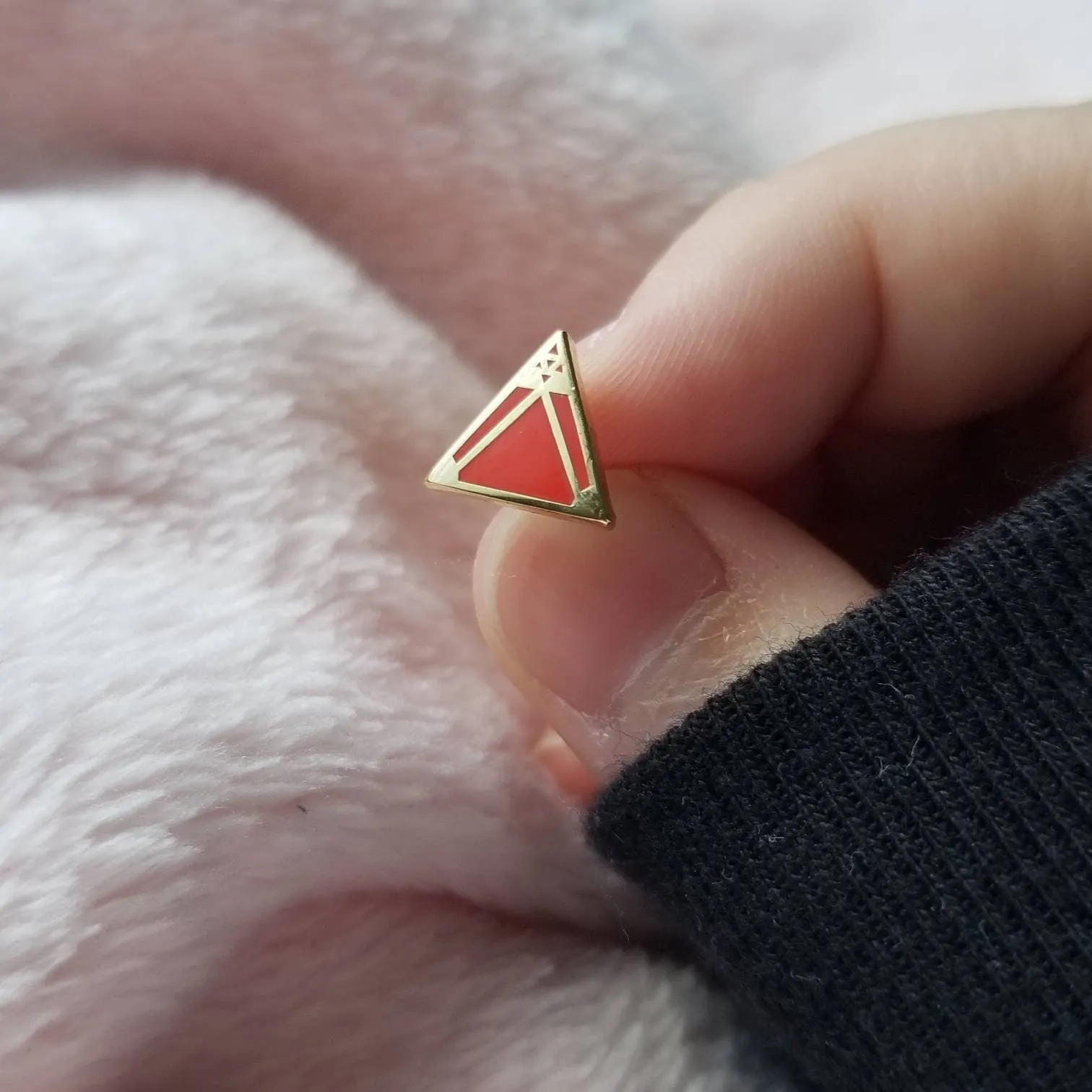 Jedi and Sith holocron mini pins and stud earrings