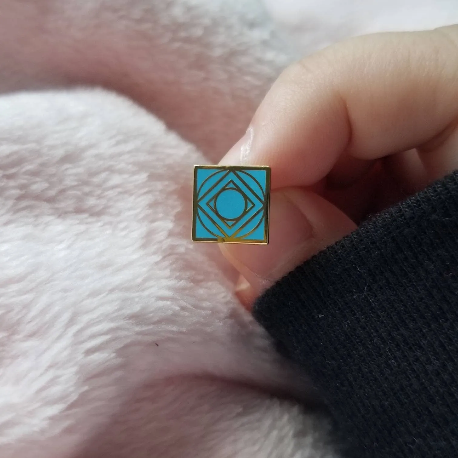 Jedi and Sith holocron mini pins and stud earrings