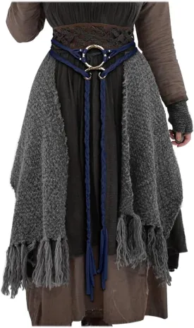 Joukavor Viking Troll Cross Rope Belt - Medieval Norse Witch Belt for Women
