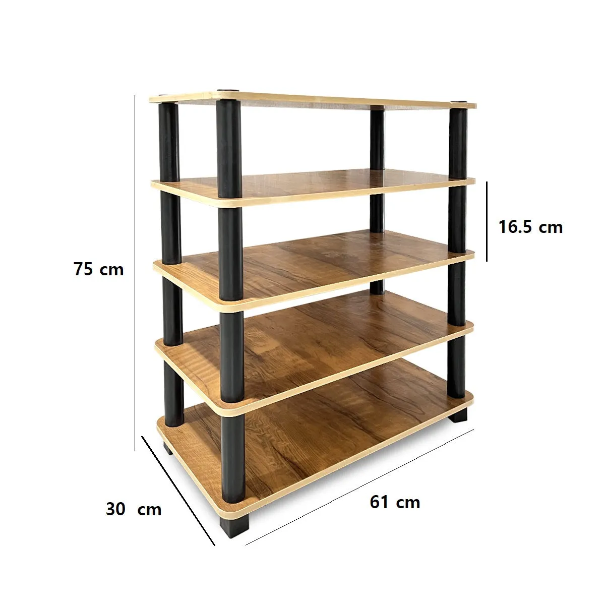 Kawachi Multipurpose Wooden Display Kitchen Storage Shelves Shoe Rack Organizer with Utility Storage Stand-KW86 - Beige