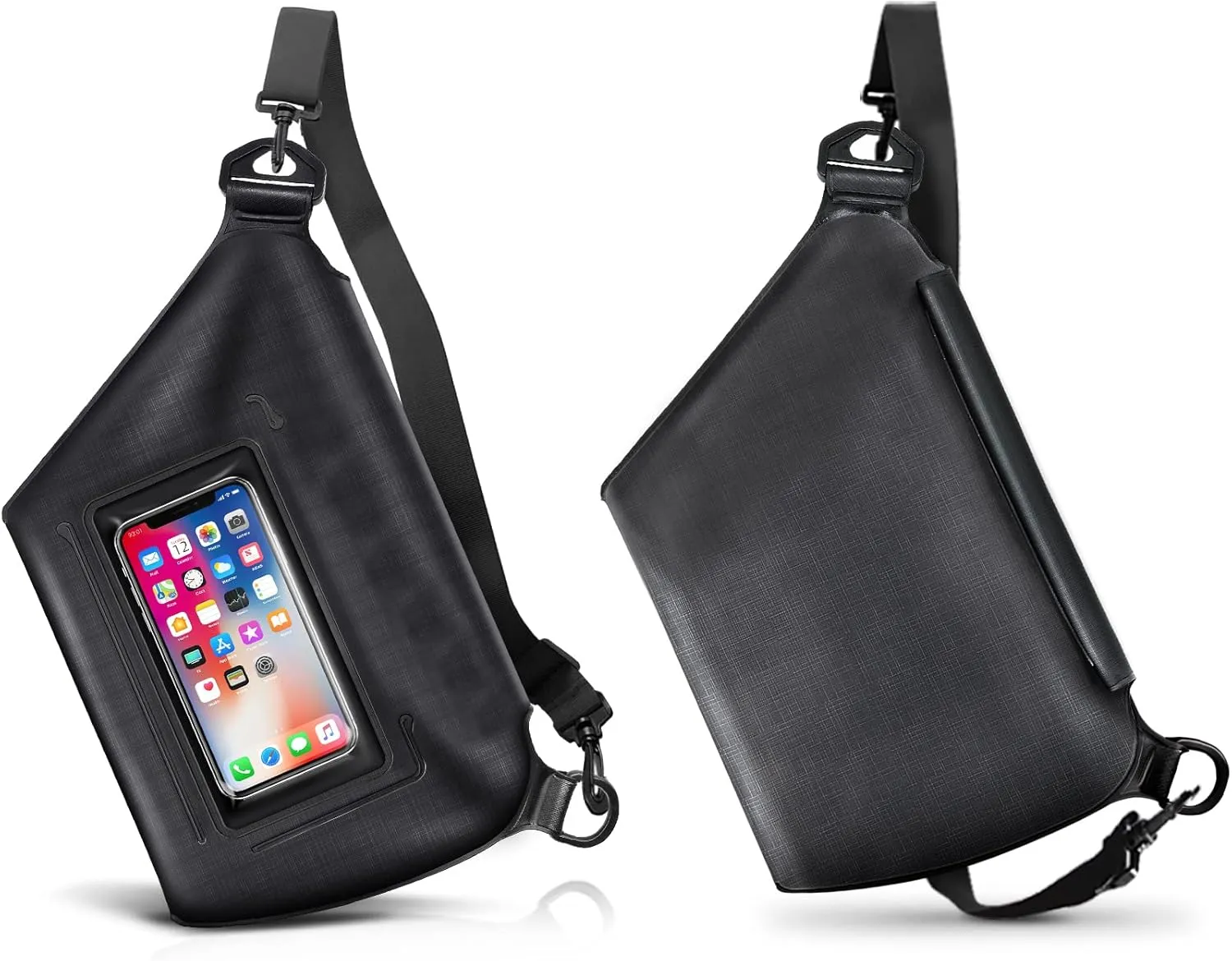 Maveek Waterproof Pouch for Water Sports, Screen Touchable Phone Dry Bag with Adjustable Waist Straps, Water Resistant Waist Bag for Rafting Swimming Snorkeling Floating Kayaking Boating for Men Women