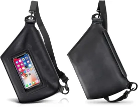 Maveek Waterproof Pouch for Water Sports, Screen Touchable Phone Dry Bag with Adjustable Waist Straps, Water Resistant Waist Bag for Rafting Swimming Snorkeling Floating Kayaking Boating for Men Women
