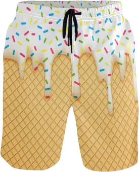 Men's Swim Trunks Board Shorts Quick Dry Swimsuit Swimwear Holiday Party Bathing Suit