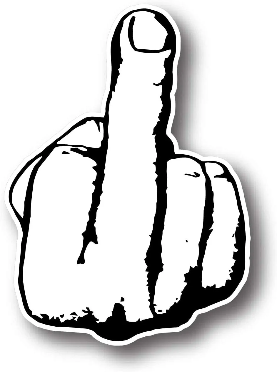 Middle Finger Sticker