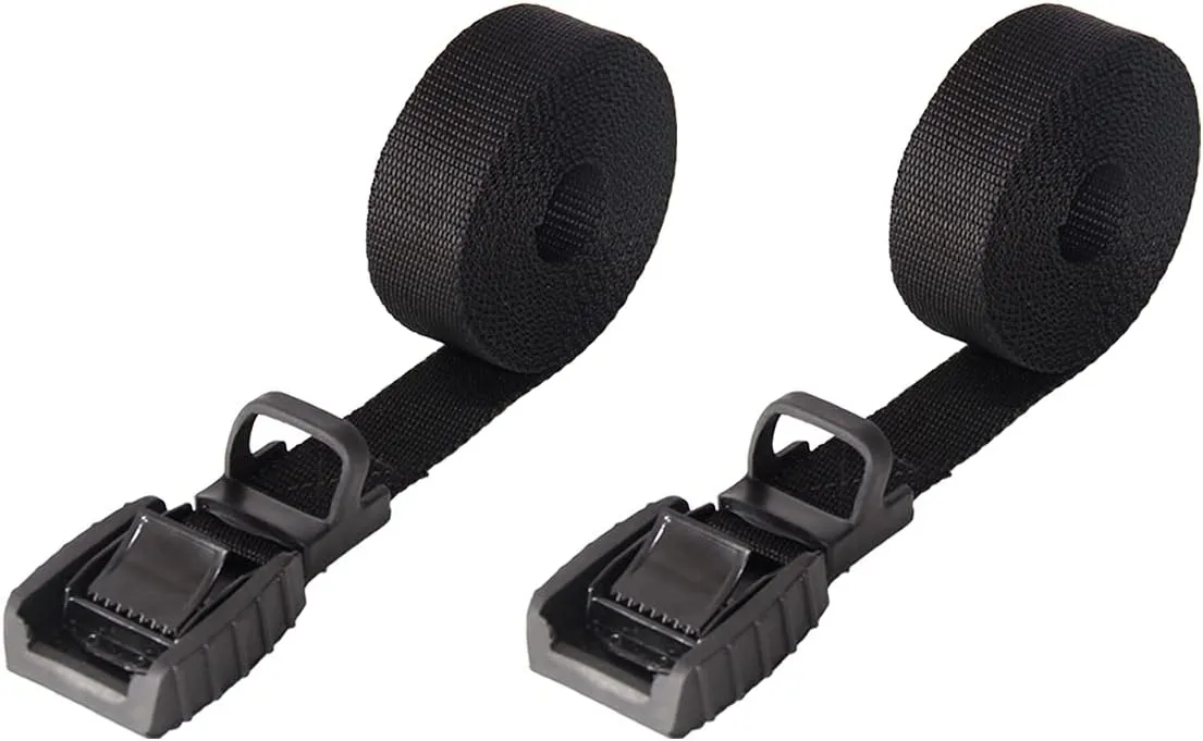 Mind and Action 16 Ft Sturdy Tie Down Strap Lashing Strap with Rubber Padded Cam Lock Buckle,for Car Roof Rack,Kayak Canoe SUP Surfboard Tie Down,Boat Trailer Tow Strap(2 Pack)