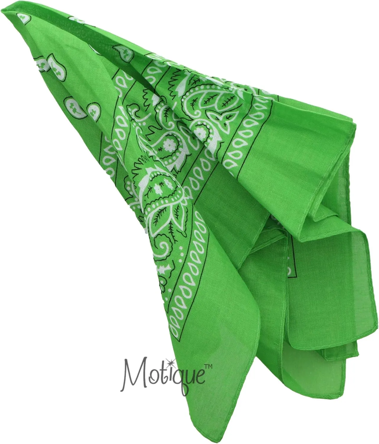 Motique Accessories 22 Inch Cotton Paisley Bandana