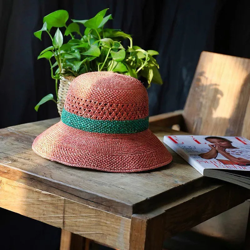 Raffia Straw Hat for Women and Girls