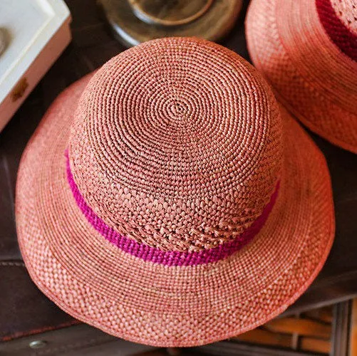 Raffia Straw Hat for Women and Girls