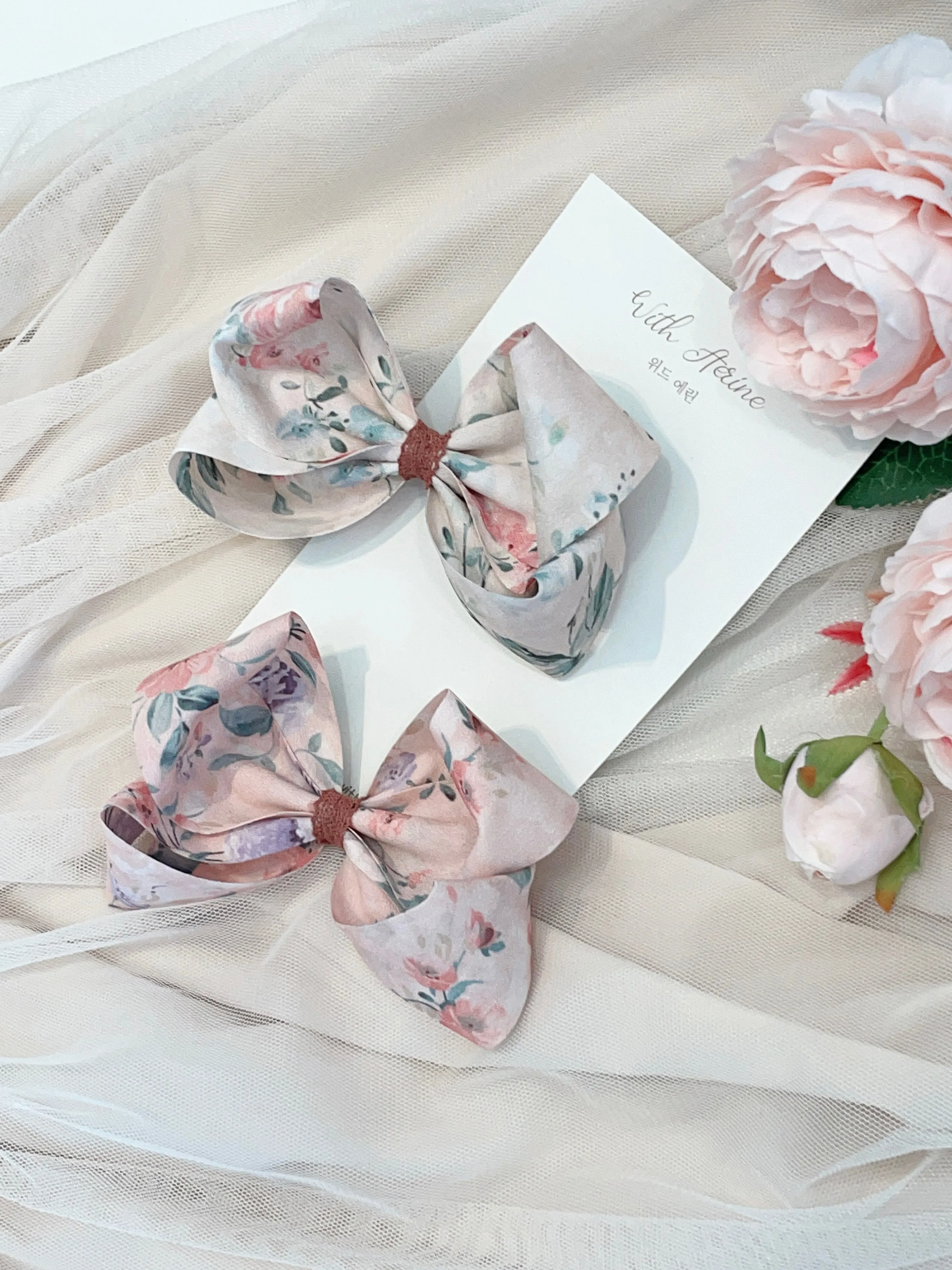 Romantic Flower Volume Ribbon / Single Item
