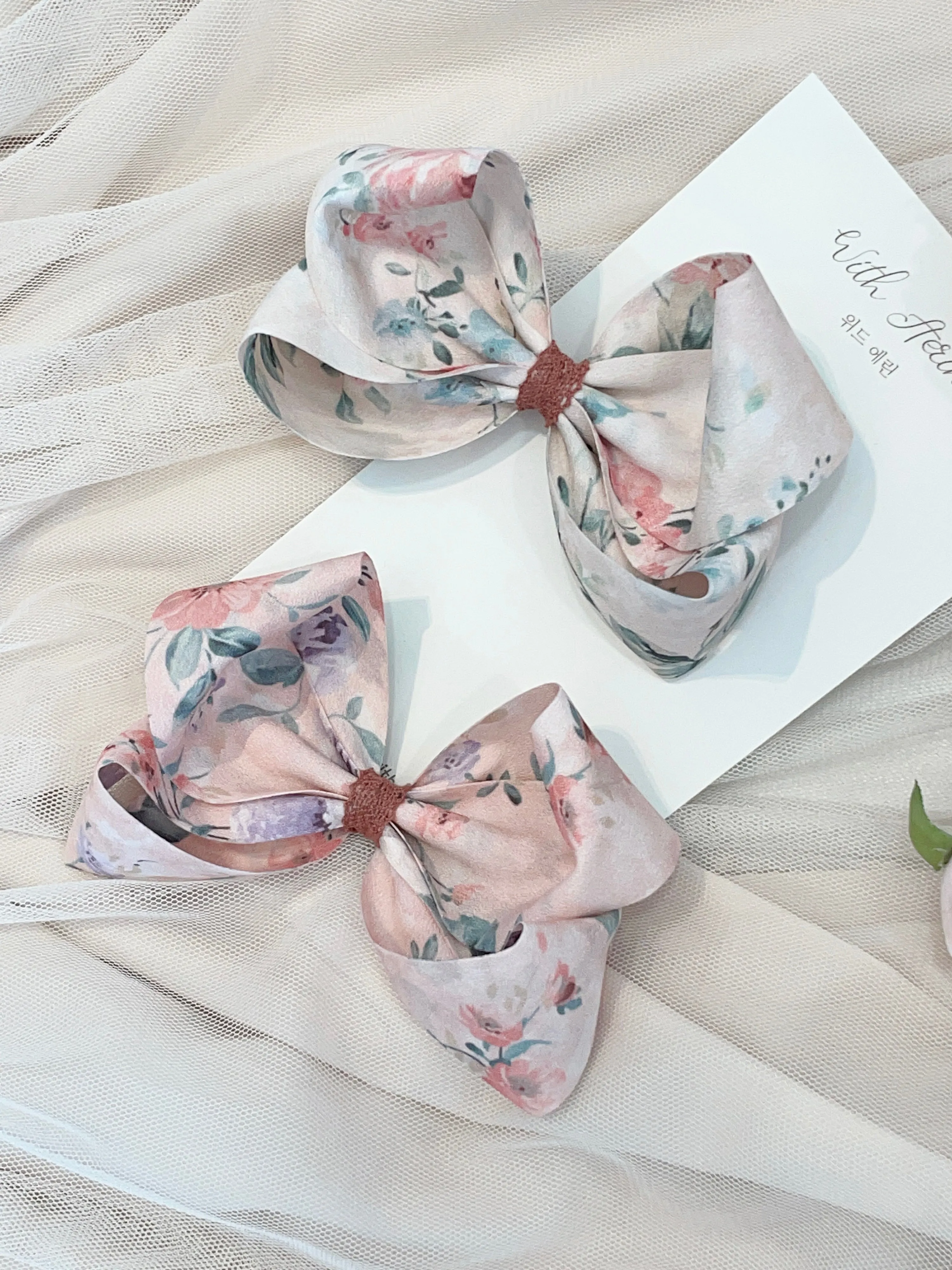 Romantic Flower Volume Ribbon / Single Item