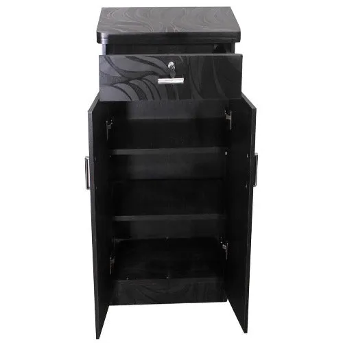 S -Textured 2 Door Shoe Rack In Dark Brown