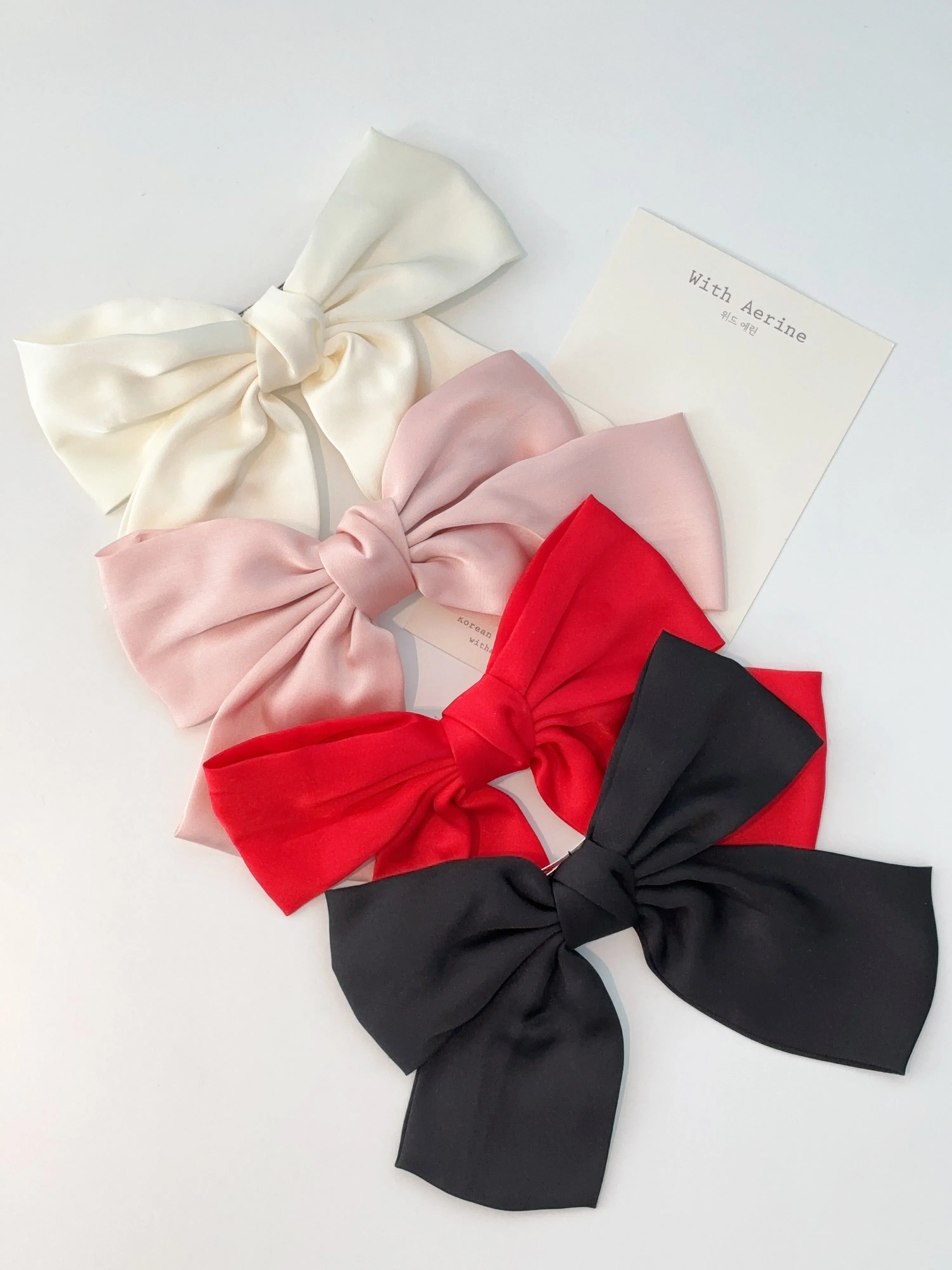 Satin Bow French Clip / Single Item