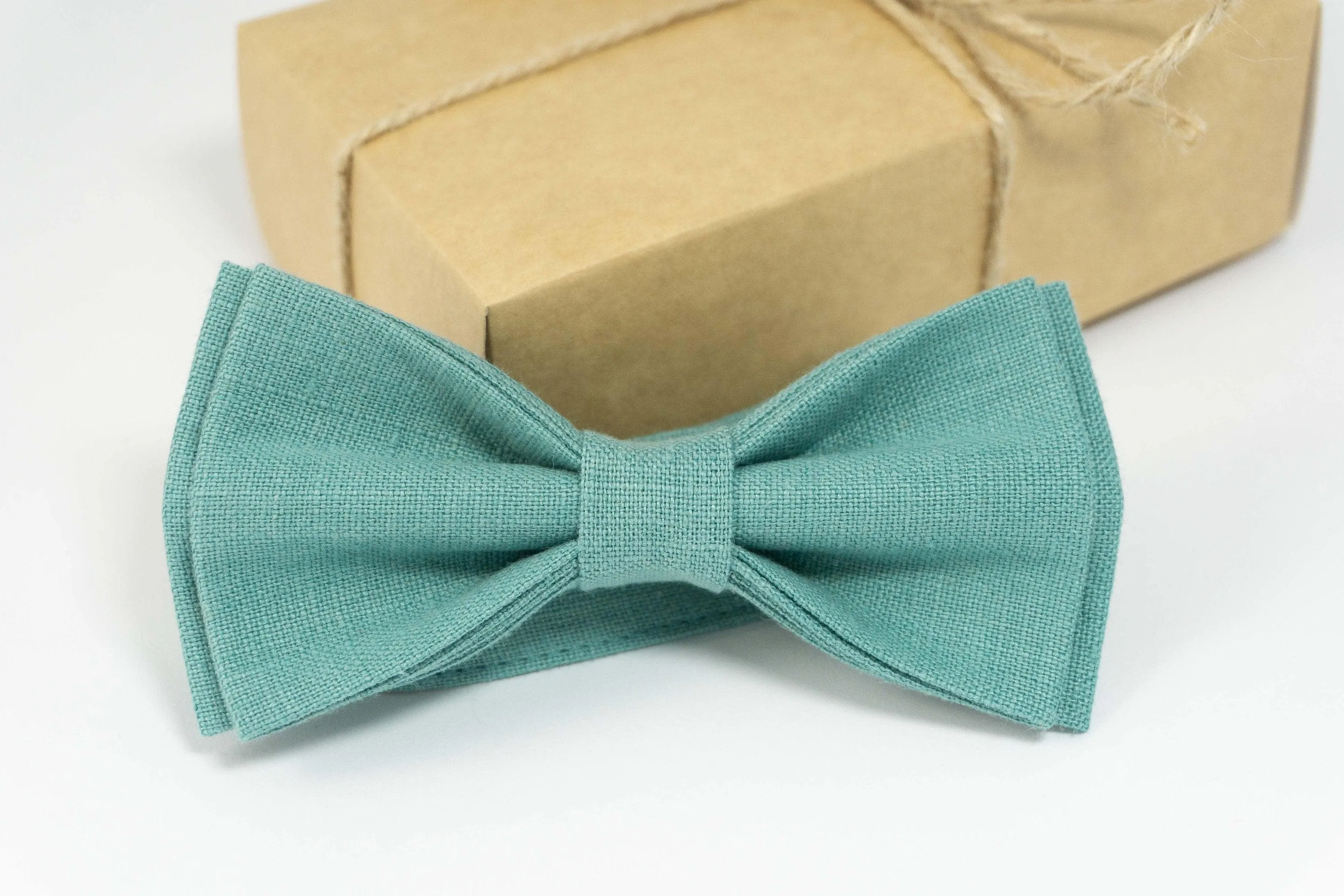 Sea Green bow tie  for wedding  | Sea Green wedding bow tie