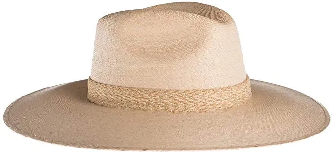 Serena Palm Leaf Natural Fedora Hat