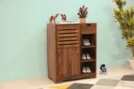 Sheesham Wood Alex Shoes Rack (Natural Finish) - VH1002