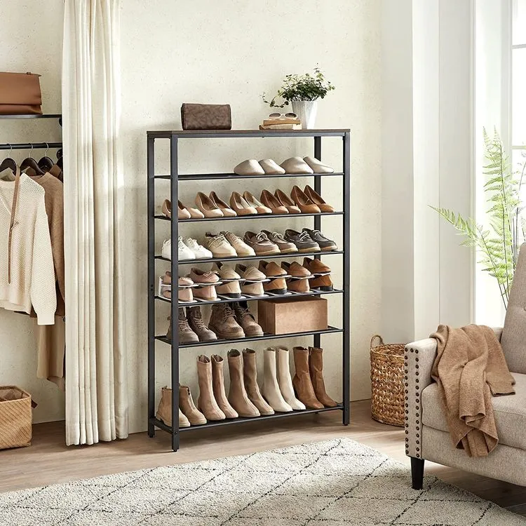 Shoe Rack, Shoe Organizer for Closet, Entryway, 32-40 Pairs of Shoes, 8-Tire, 39.4 x 11.8 x 59.8 Inches