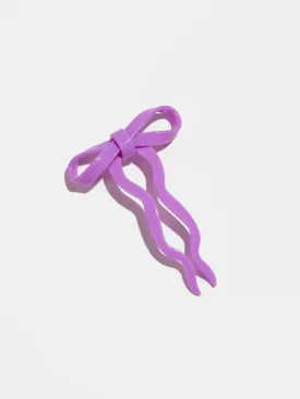 Small Bow Hairpin: Orchid