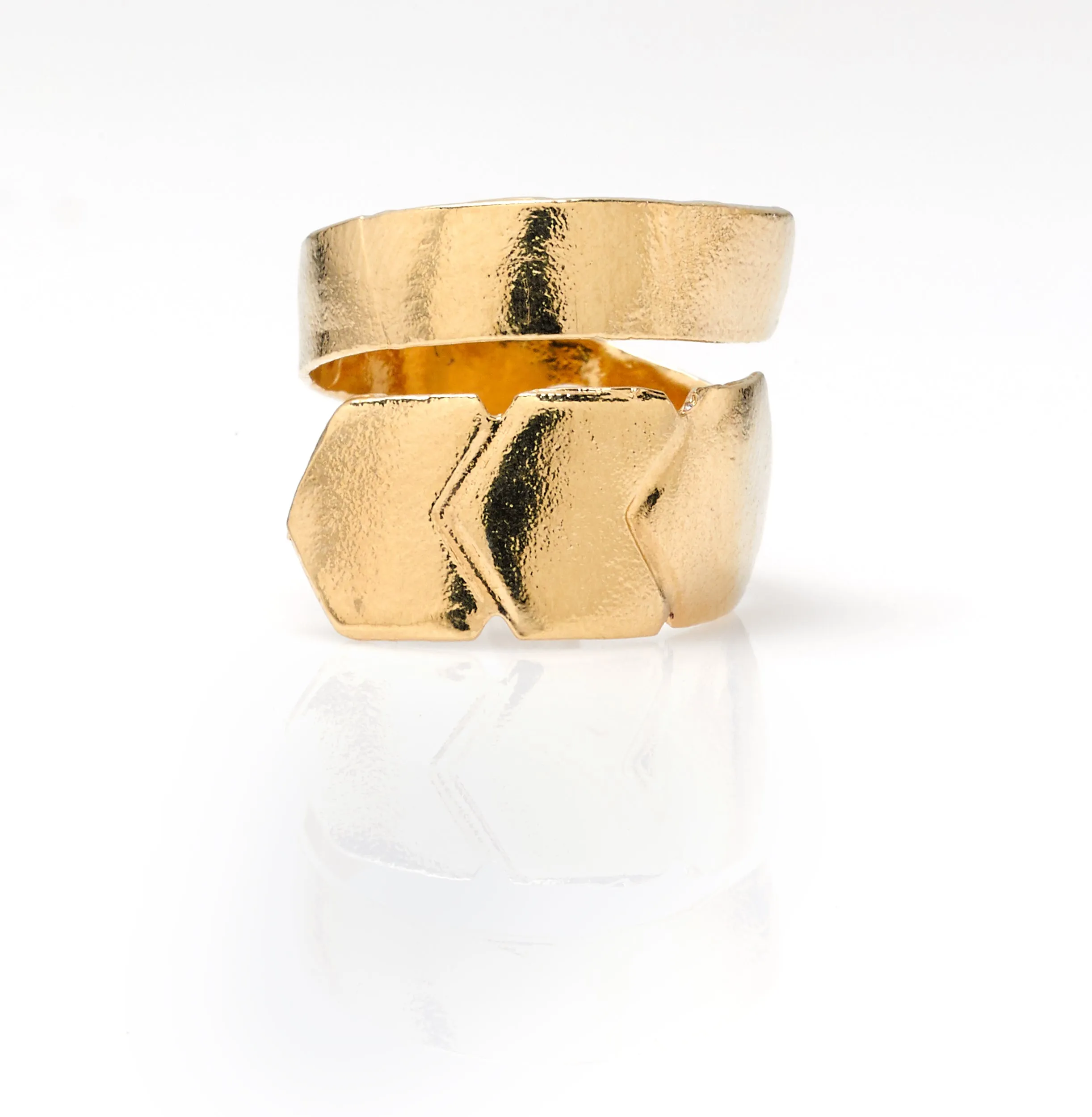Small Serpent Hexagons Ring