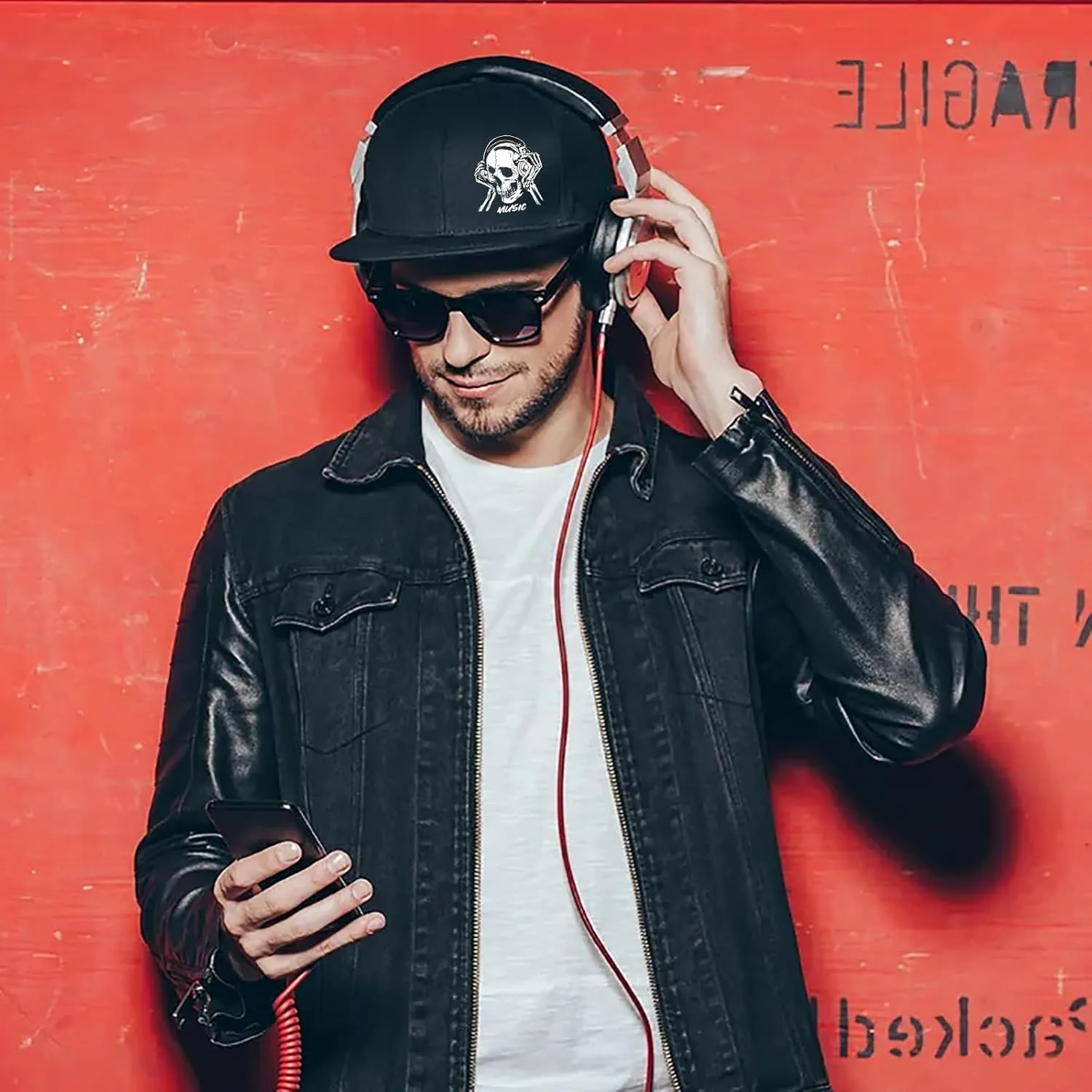 Snapback hat for Men Flat Bill Hats for Men Fitted Baseball Cap Hats