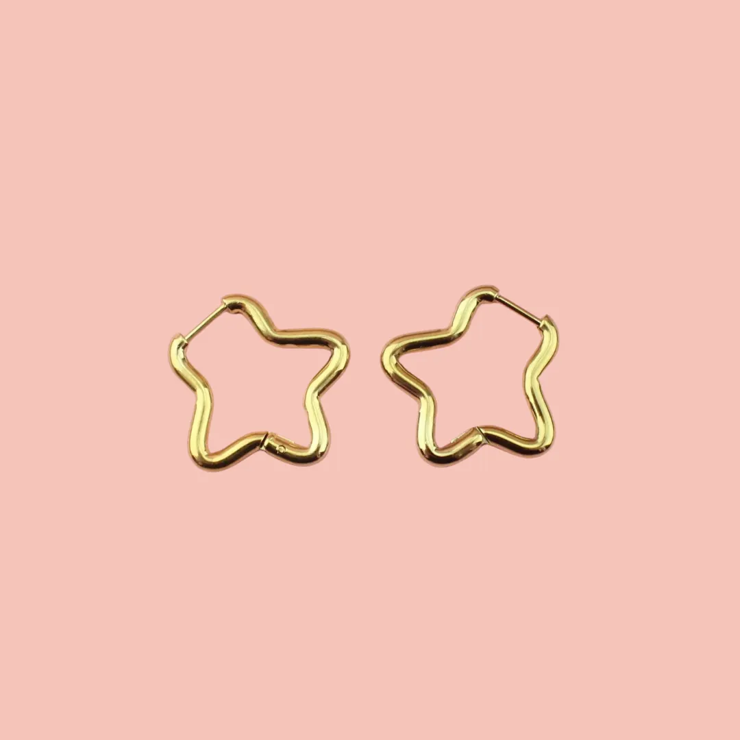 Star Earrings Bundle (6 Pairs) (Gold Plated)