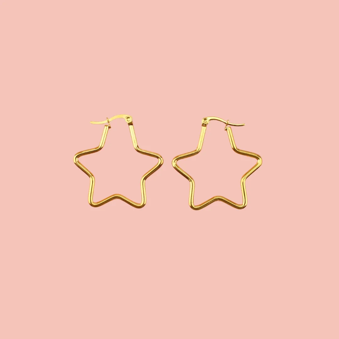 Star Earrings Bundle (6 Pairs) (Gold Plated)