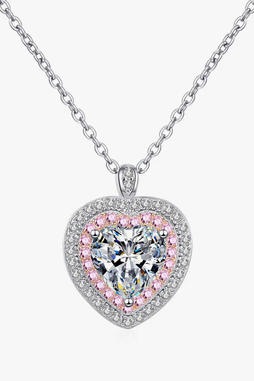 Sterling Silver 1 Carat Moissanite Pendant