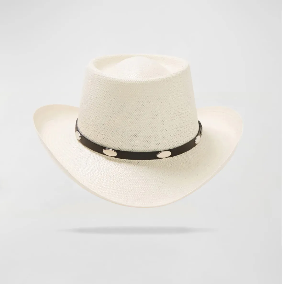 The Modern Classic Straw Pork Pie Cowboy Hat - Black