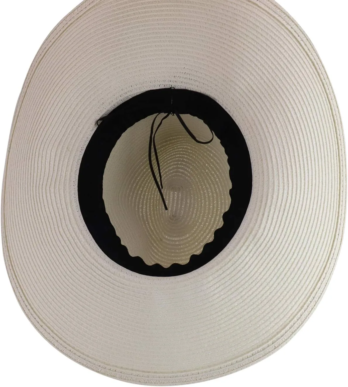 Trendy Apparel Shop Women's Fedora Crown Ribbon Band Wide Brim Sun Hat