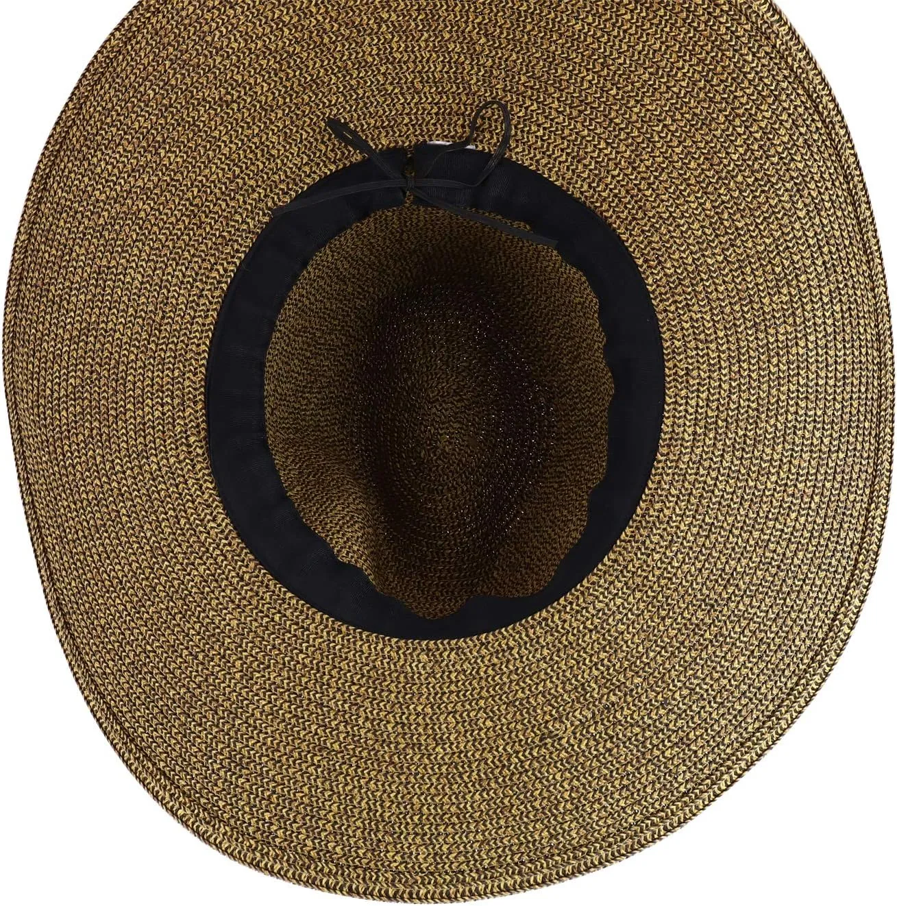 Trendy Apparel Shop Women's Fedora Crown Ribbon Band Wide Brim Sun Hat